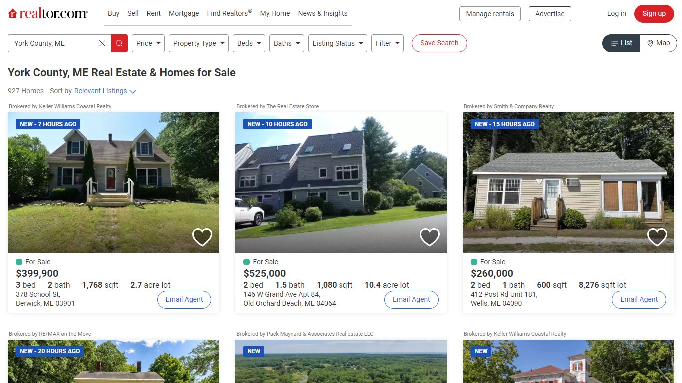 York County, ME Real Estate & Homes for Sale | realtor.com®